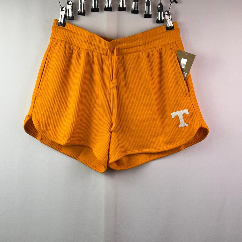 Tennessee Volunteers Womens Lounge Shorts L Orange NCAA Athletic Drawstring